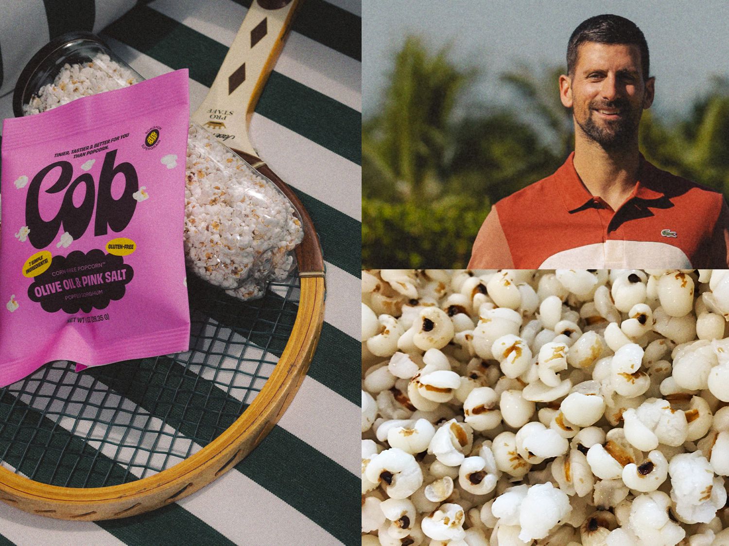 Novak Djokovic Is Serving Up a New Kind of Superfood Snack Brand