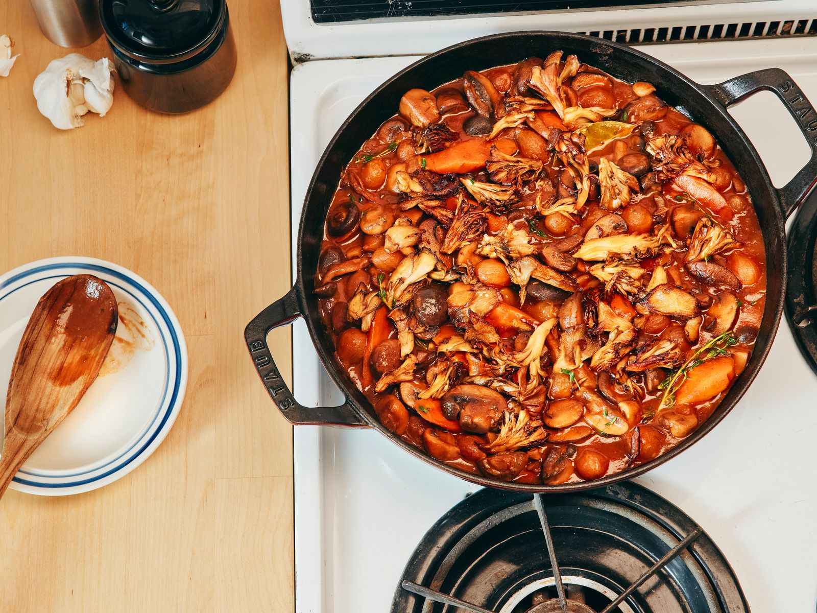 Mushroom Bourguignon