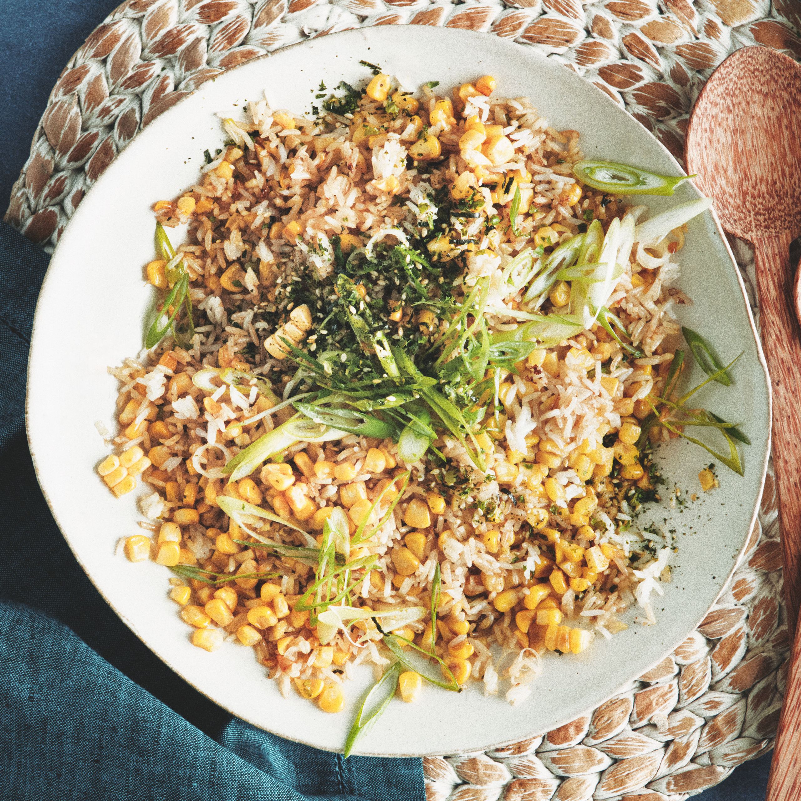 Corn Furikake Fried Rice