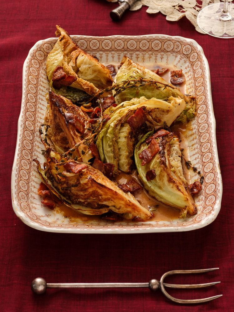 Maple Bacon Cabbage Wedges